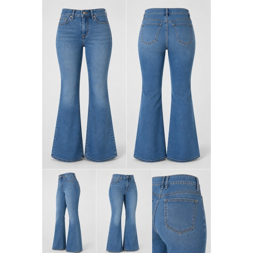 Sofia Jeans Womens Size 2 Blue Melisa Flare Jeans Retro Bellbottoms Y2K